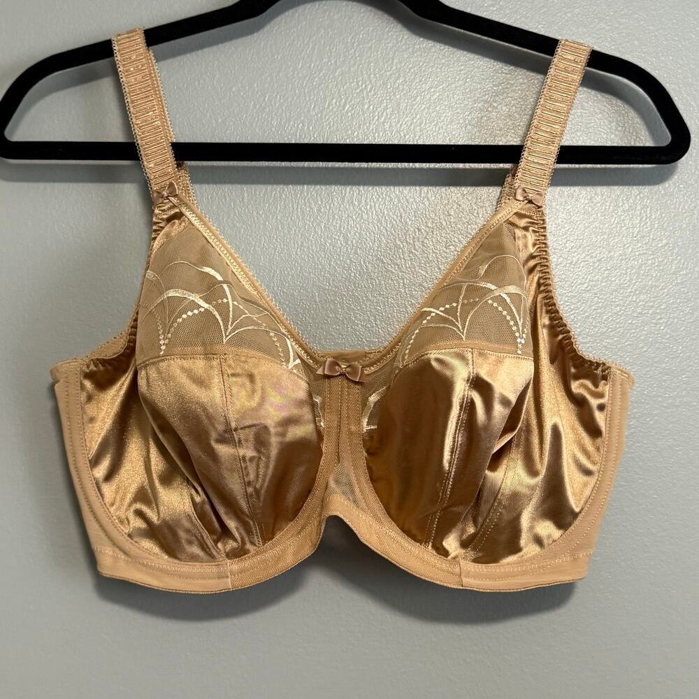 Elomi Cate Tan Nude Underwire Full Cup Banded Bra 34H